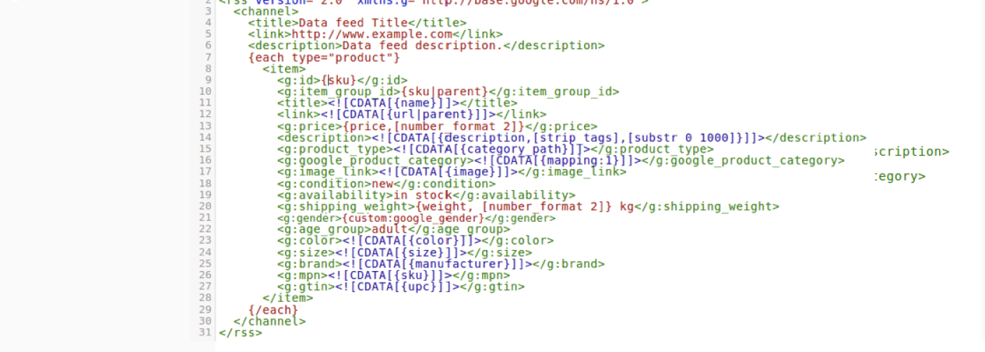 XML-feedoptimering